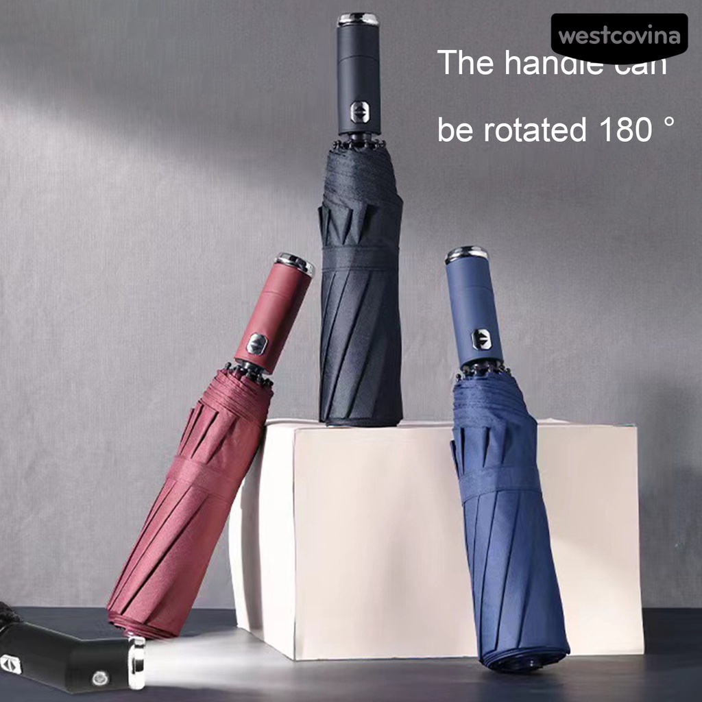 [COD]☁Dù Gấp Tự Động 10 Xương Dày Dặn Phủ Toàn Diện Tiện Dụng Cho Leo Núi / Cắm Trại