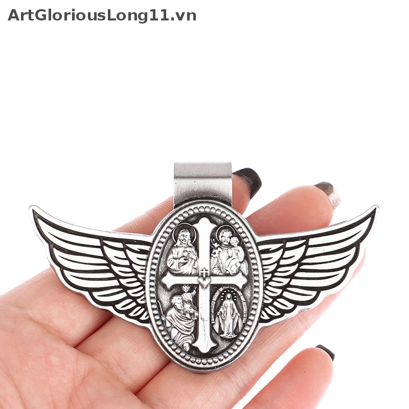 Kẹp Gắn Tấm Chắn Xe Hơi Nhiều Kiểu Dáng Christopher Medal