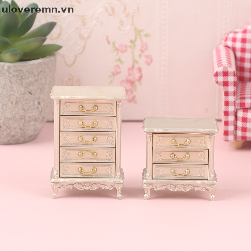 1 Mô Hình Chiếc Tủ Ngăn Kéo Phòng Ngủ Búp Bê Tỷ Lệ 1 / 12