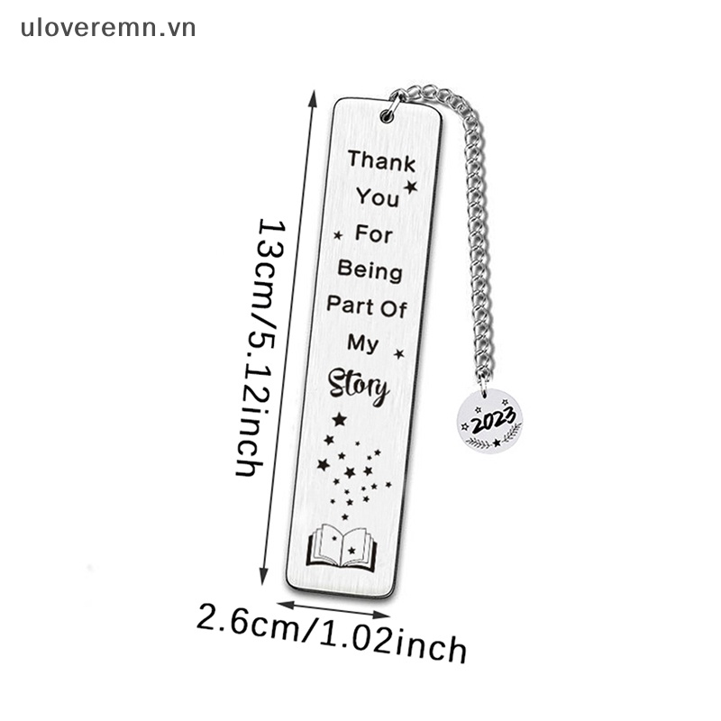 Bookmark Bằng Thép Không Gỉ 2023 Đính Tua Rua Dài Dành Cho Giáo Viên