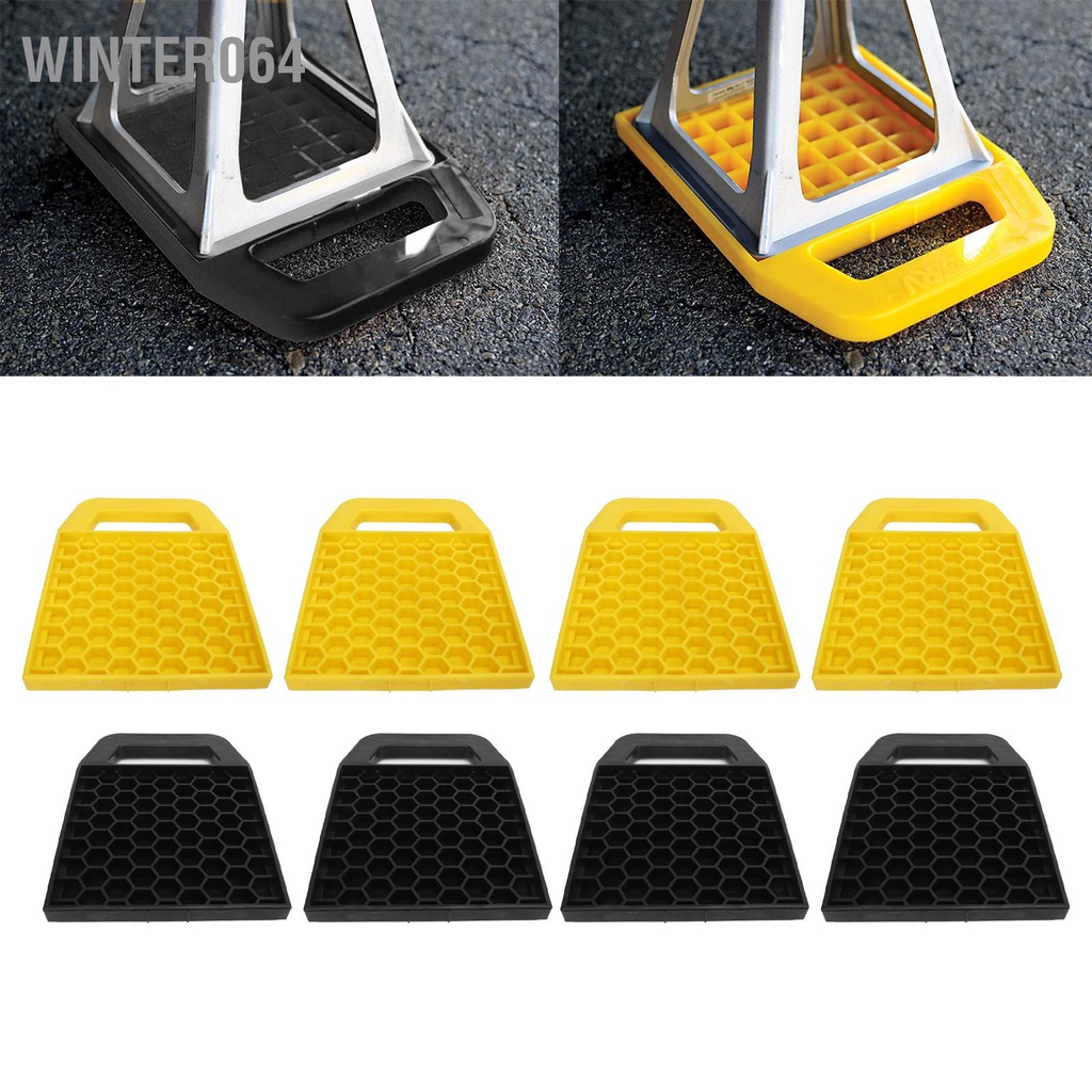 Winter064 4 RV Jack Miếng Lót Chống Chìm Trơn Trượt Thời Tiết San Bằng Khối Cho Người Cắm Trại Đoàn Xe Kéo
