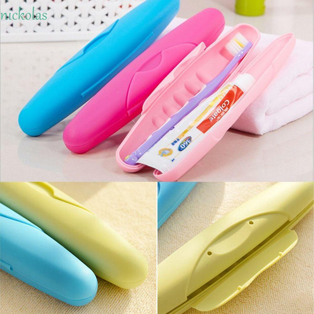 Hộp Đựng Bàn Chải Đánh Răng Du Lịch Màu Kẹo Dễ Thương Ốp