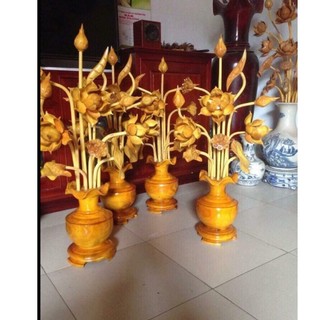 Hoa Sen Gỗ Cao 65cm