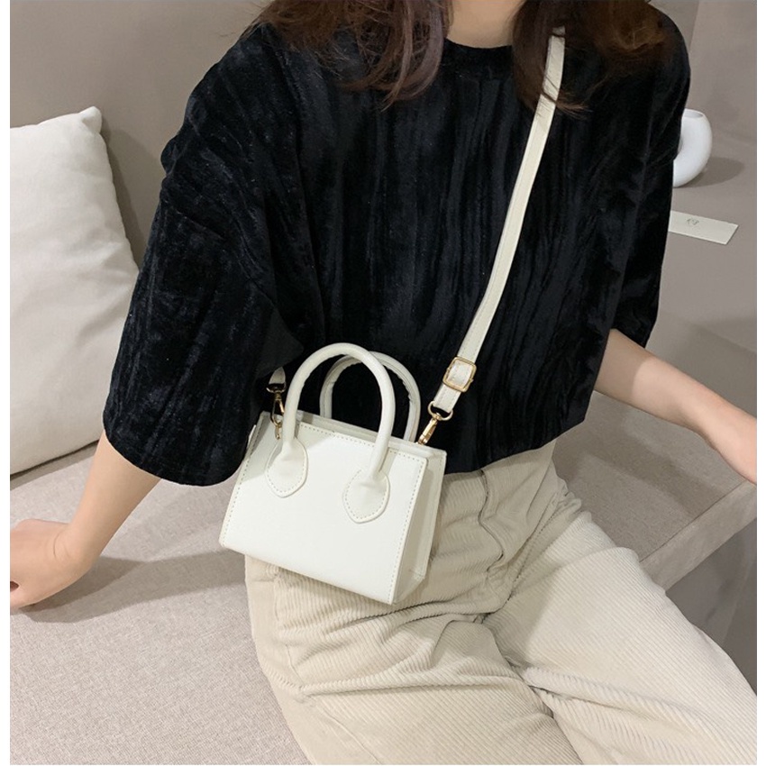 Túi đeo chéo mini nữ da trơn đẹp giá rẻ đi chơi DwaShop TuiXinh