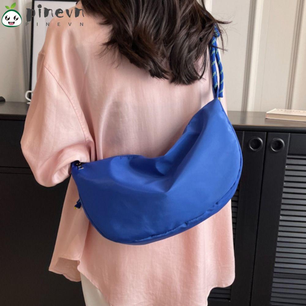 Túi Đeo Vai Bằng Vải Nylon Màu Trơn Thời Trang Màu Sắc
