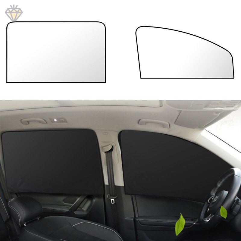 Tấm Che Nắng Cửa Sổ Xe Hơi Từ Tính Màu Đen Tiện Dụng YKD