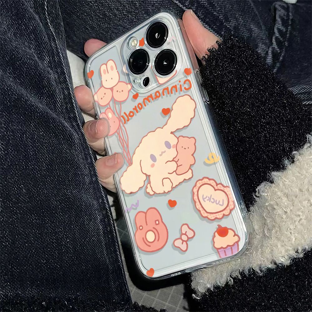 ✅Ốp Điện Thoại Mềm Chống Sốc Hình Cún Cinnamon Cho Iphone 14pro 126In 1311max 78 plus 0