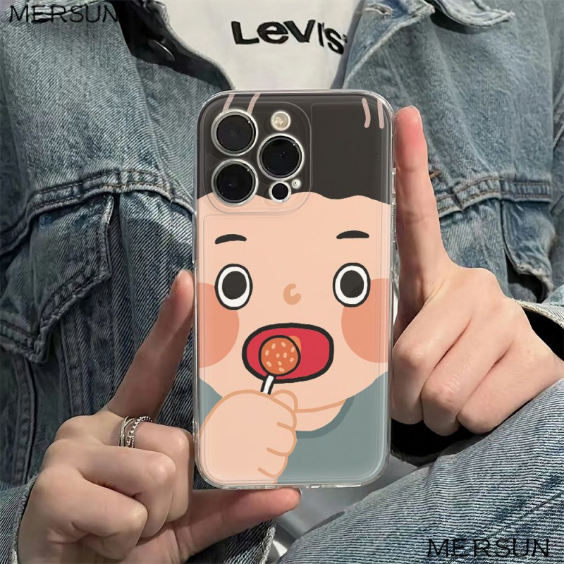 ✅Ốp Điện Thoại Mềm Chống Sốc Hình Kẹo Mút Cho Iphone1214pro13 6In 78max 11 Apple plus GT6A