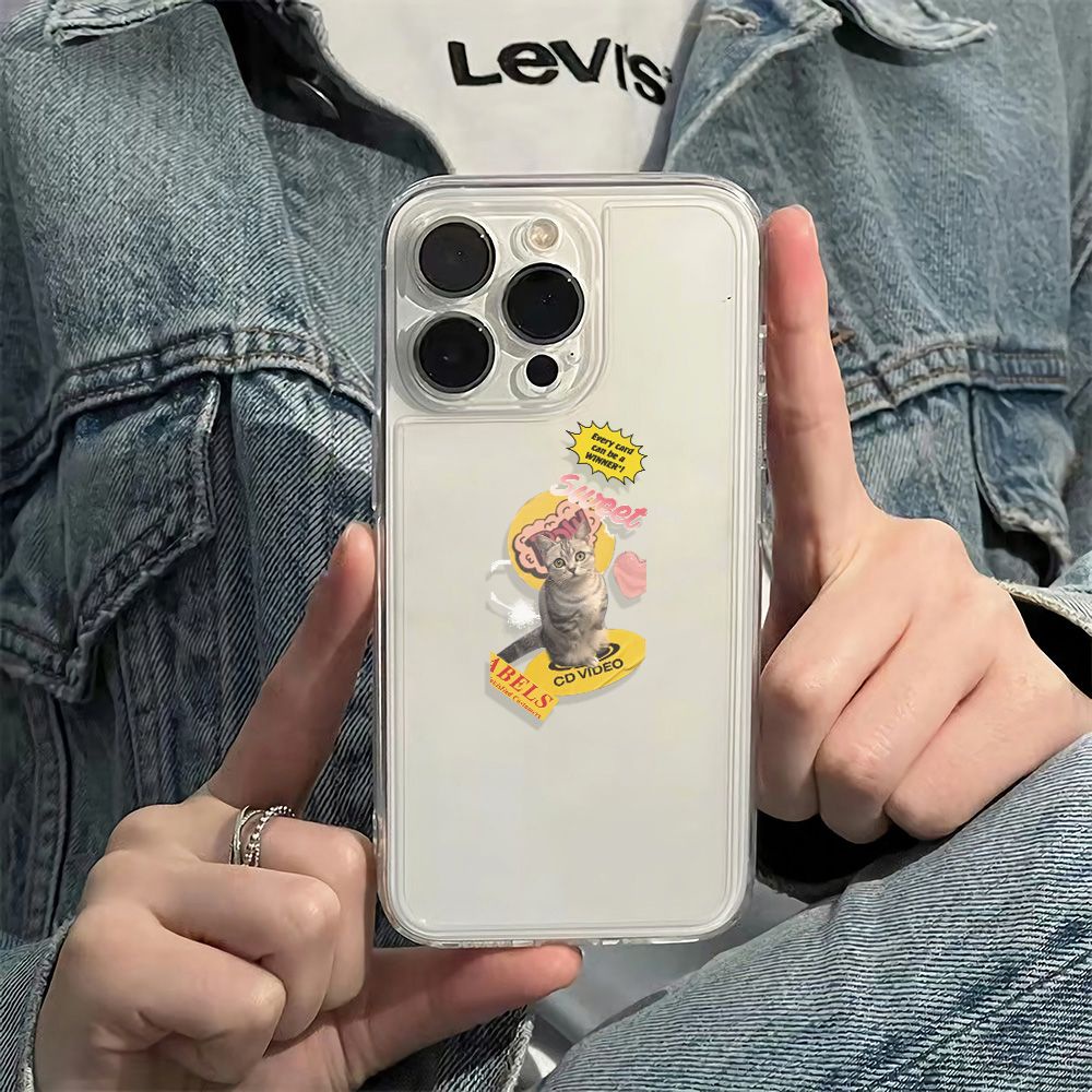 ✅Ốp Điện Thoại Mềm Chống Sốc In Hình Mèo 136In14Proiphone12 7811 max plus Apple J55X