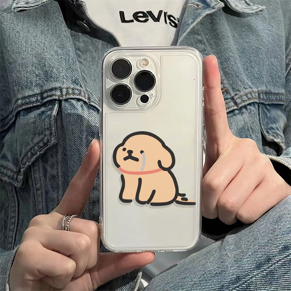 ✅Ốp Điện Thoại Tpu Dẻo In Hình Chó Vàng 6In Chống Sốc Cho Iphone 1278 Plus 13 14 Pro 11
