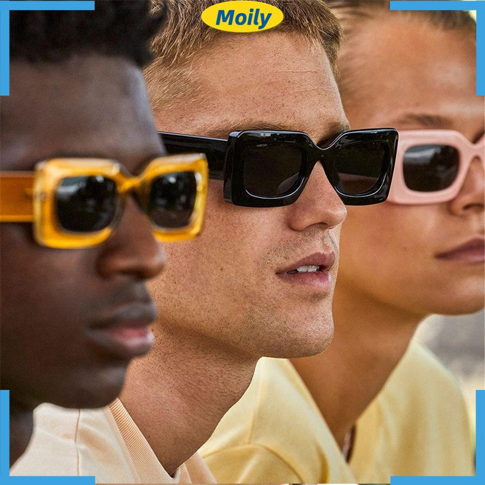 Kính Mát Gọng Vuông Lớn Phong Cách Hip Hop Thời Trang Cho Nữ