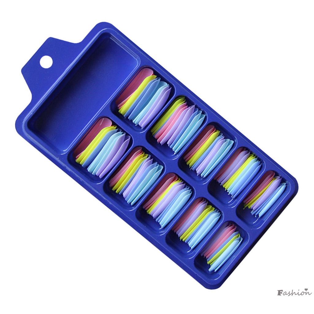 Bộ 100 Móng Tay Giả Che Phủ Toàn Diện Không Phai Màu Kèm Hộp Đựng