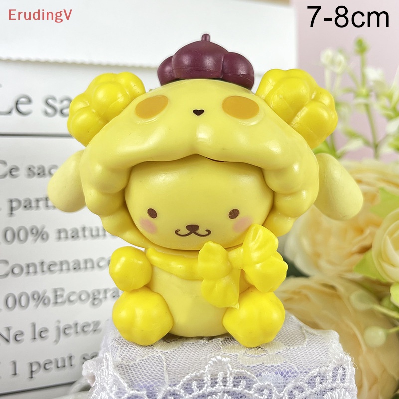 Bộ 6 Mô Hình Nhân Vật Cinnamoroll Kuromi KT Mini Bằng Pvc