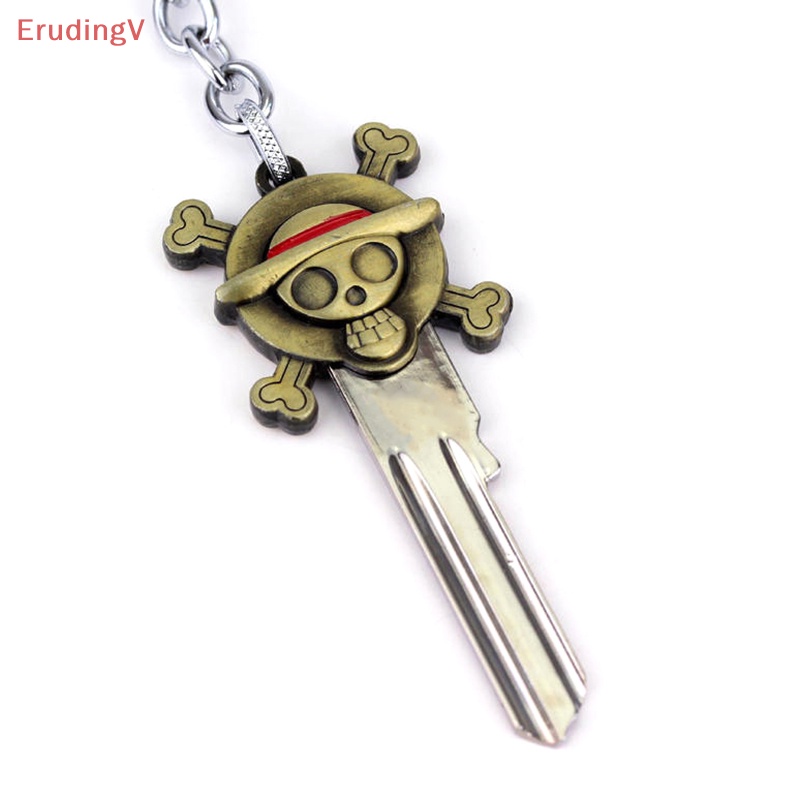 Móc Khóa Kim Loại Hình Nhân Vật Luffy Đội Mũ Rơm Trong Phim Hoạt Hình One Piece