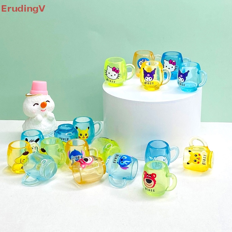 SANRIO Set 5 Cốc Nước Mini 1: 12 Dùng Trang Trí Nhà Búp Bê