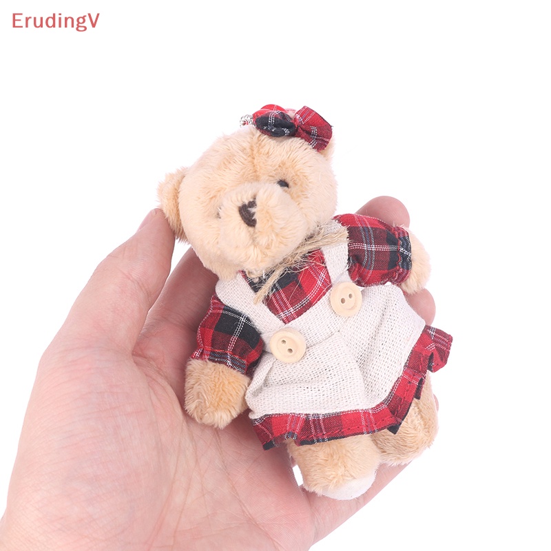 [ErudingV] Móc Khóa Cặp Đôi Vải Lanh Hình Thỏ Phong Cách Đồng Quê Dễ Thương