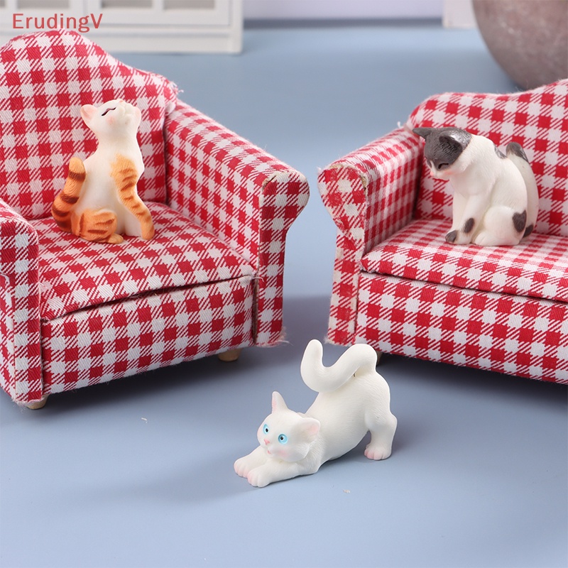 [ErudingV] Đồ Trang Trí Hình Chú Mèo Ngồi Trong Vườn Dễ Thương Dành Cho Trẻ Em [Mới]