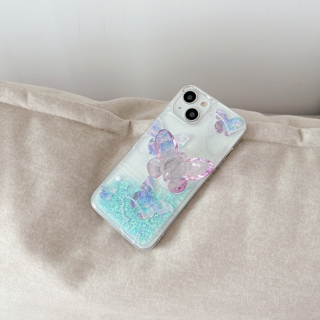 Ốp Điện Thoại TPU Mềm Chống Sốc Họa Tiết Cát Chảy Cho IPhone 14 13 12 11 Pro Max