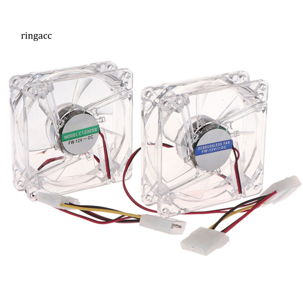 Rga Quạt Làm Mát Có Đèn RGB 8cm Nhiều Màu Sắc Yên Tĩnh Cho Gia Đình