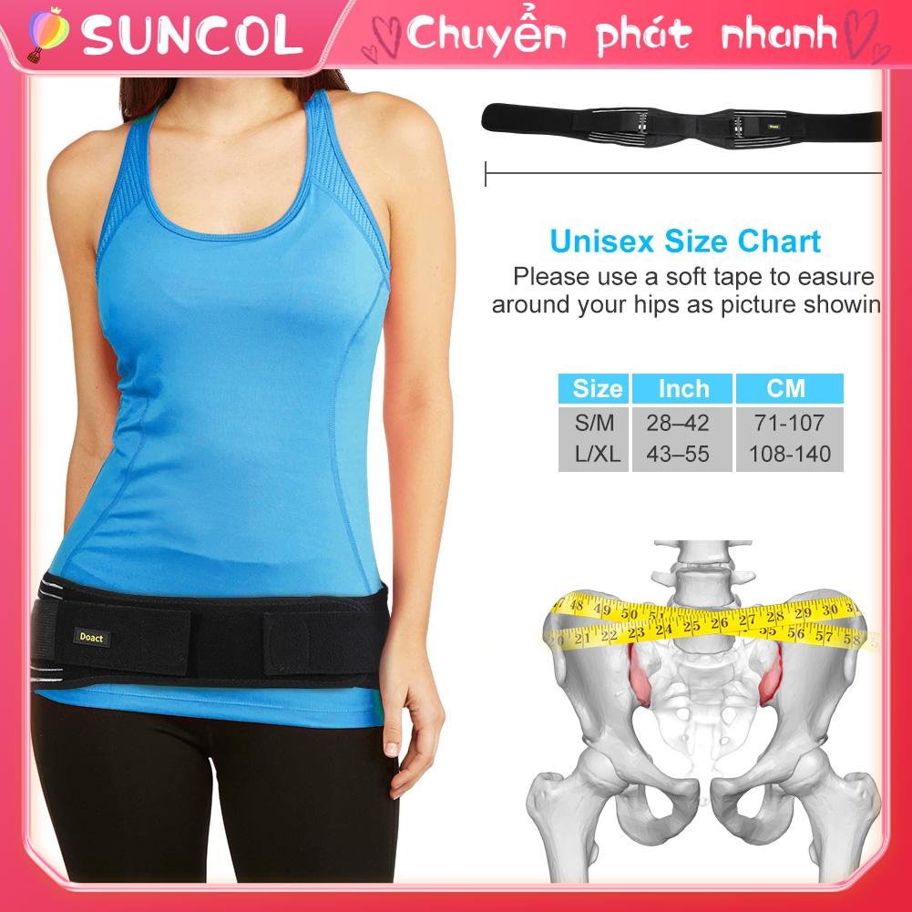 SUNCOL Đai hông Sacroiliac giúp giảm đau lưng dưới vùng chậu và chân Ổn định khớp SI