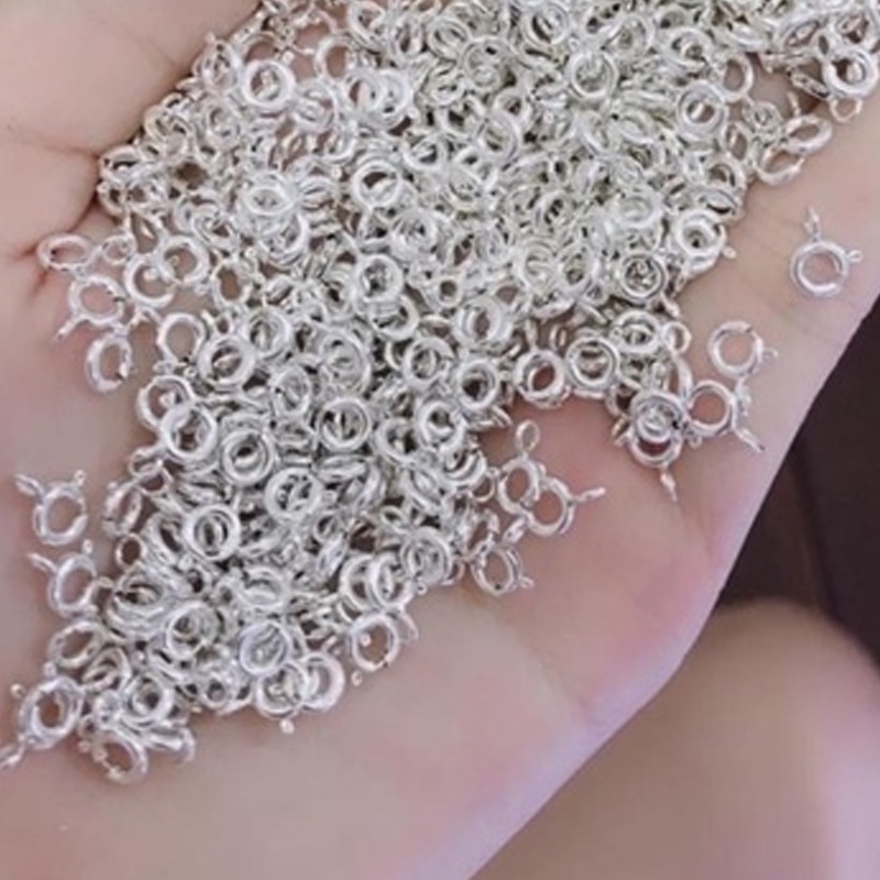 Khoá bạc tròn dây chuyền / lắc tay - chuẩn bạc ta - Anchi jewelry