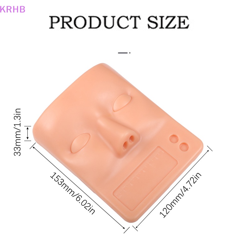 Mô Hình Đầu Ma Nơ Canh Luyện Tập Nối Mi Bằng Silicon Có Thể Tháo Rời KRHB Mới