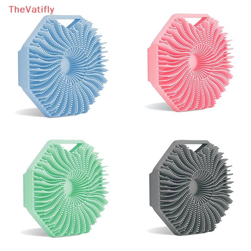 1 Bàn Chải Silicone Vệ Sinh Cơ Thể Hình Đa Giác Tiện Dụng