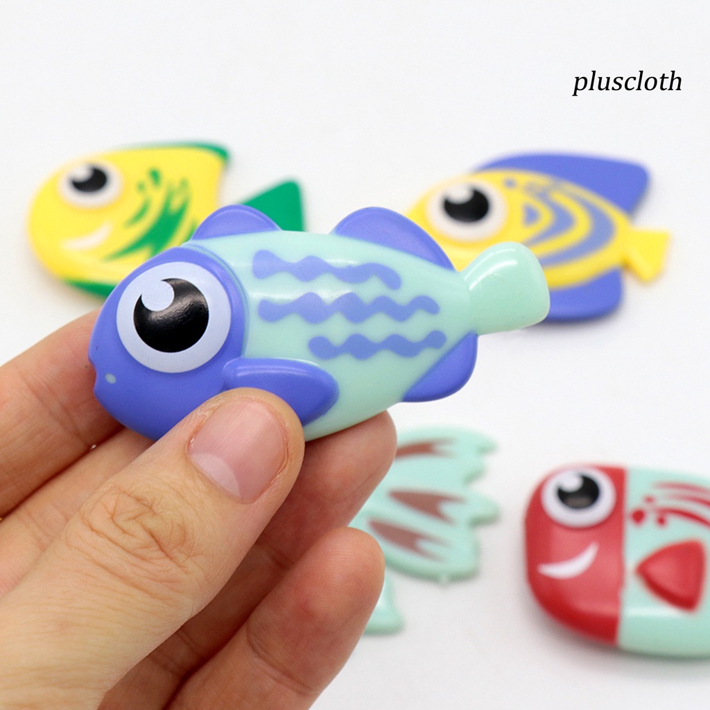 Bộ 6 Cá Nhựa PVC Đồ Chơi Nhiều Màu Sắc Cho Bé