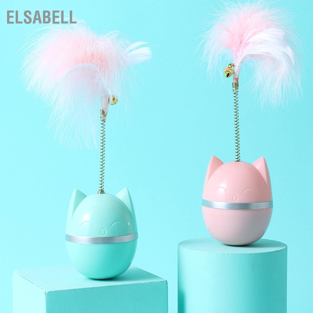 Elsabell Đồ Chơi Lông Mèo Tương Tác Ngộ Nghĩnh Xoay 360 Độ Teaser Có Chuông Cho Trong Nhà Tại