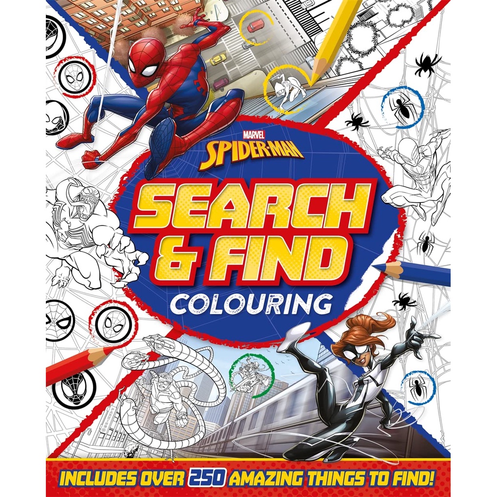 Marvel Spider-Man: Search & Find Colouring