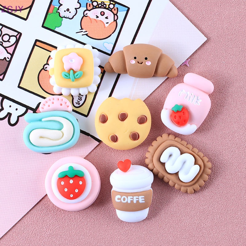 Set 5 Kẹp Nhựa Hình Trái Cây Dễ Thương Trang Trí Ốp Điện Thoại / Tủ Lạnh Mới