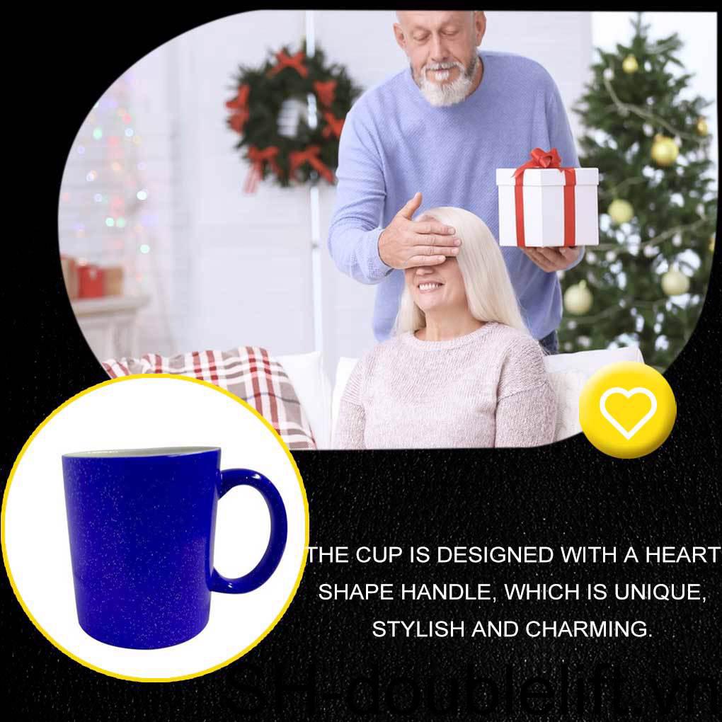 Cốc Sứ Uống Trà / Cà Phê / Sữa / Bữa Sáng Thay Đổi Màu Sắc Phong Cách Hiện Đại Dành Cho Cặp Đô