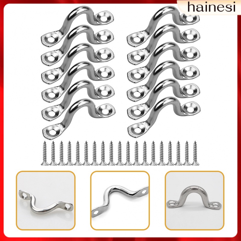 Set 12 Vòng Kim Loại Cố Định Tay Nắm Cửa Cho Thuyền Kayak