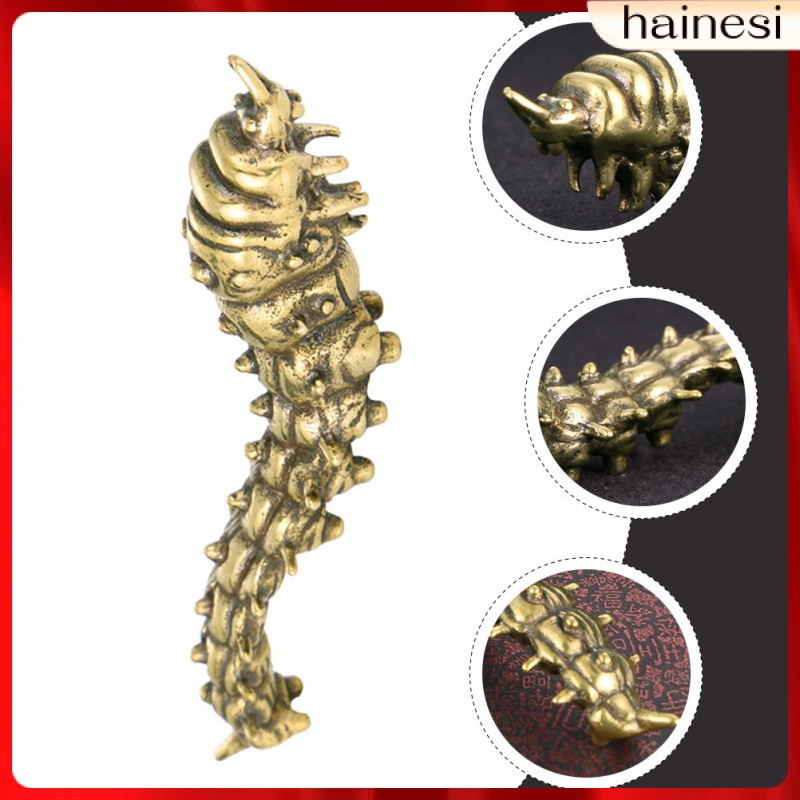 Mô Hình Con Sâu Bằng Đồng Thau Để Bàn Trang Trí