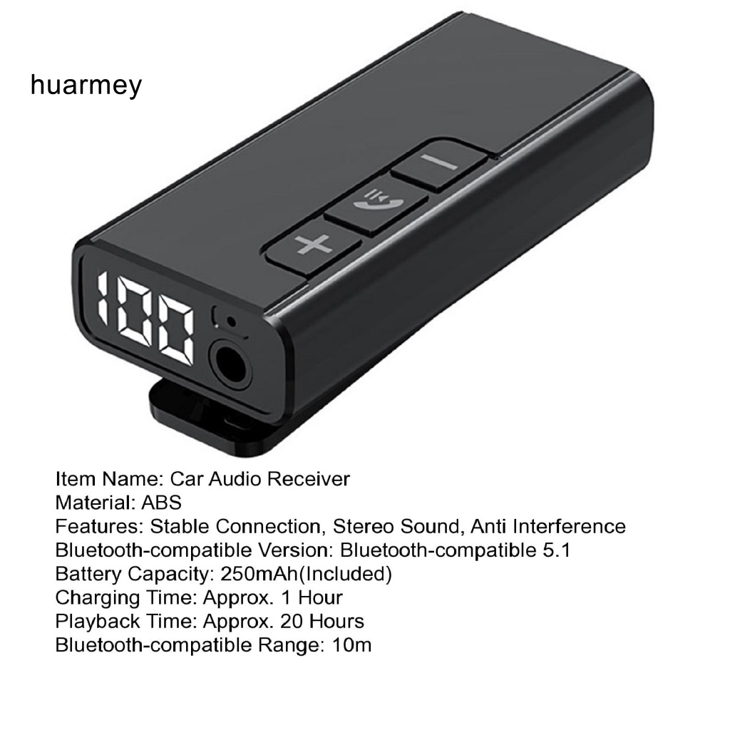 Thiết Bị Nhận Tín Hiệu Âm Thanh Bluetooth Kỹ Thuật Số Huarmamey Chống Nhiễu Cho Xe Hơi