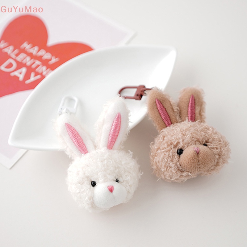 1 Móc Khóa Thỏ Nhồi Bông Hoạt Hình Đáng Yêu