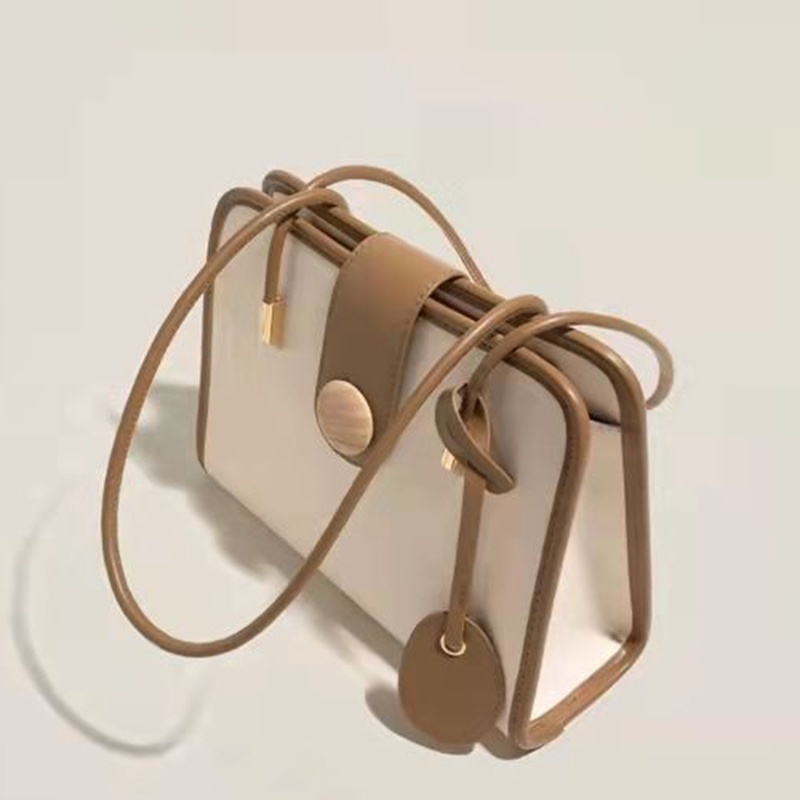 Ielgy Túi Xách tote Cỡ Lớn Kết Cấu Nút Gỗ Chất Lượng Cao Cho Nữ