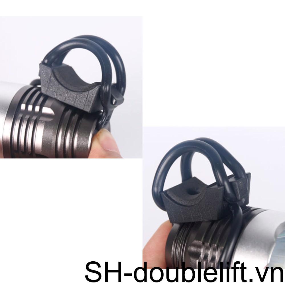 Set 10 Giá Đỡ Đèn Pha Xe Đạp Mini Bằng Cao Su Đa Năng Có Thể Điều Chỉnh
