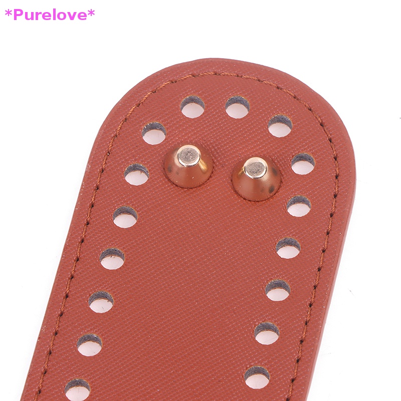 1 Túi Xách Da PU Dệt Kim Thủ Công Đế Dài Thiết Kế Dễ Thương Mới