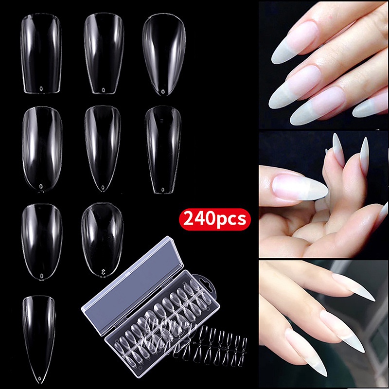 Rt Set 240 Móng Tay Giả Acrylic Che Phủ Toàn Diện