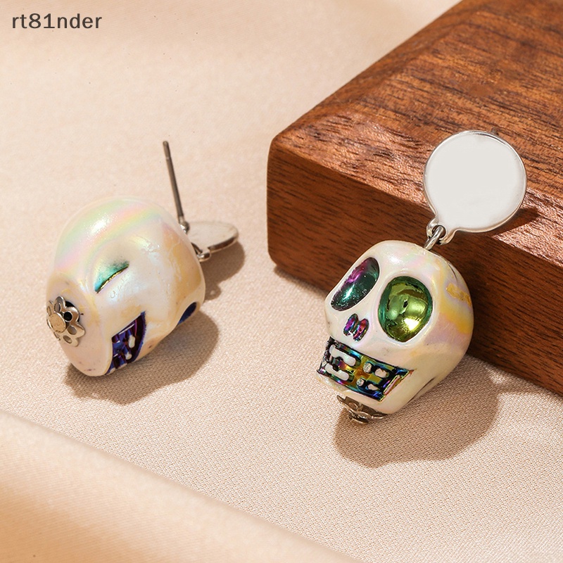 Rt Bông Tai Hình Đầu Lâu Phong Cách Gothic Punk Thời Trang Cho Nữ