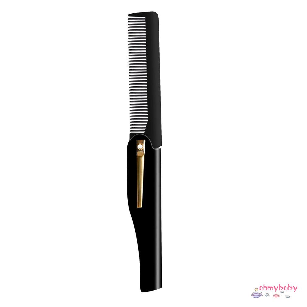 [InStock] Nam Tóc Chuyên Nghiệp Chải Handmade Gấp Kẹp Có Thể Gập Lại Di Động Du Lịch Ria Mép Râu Lược Dụng Cụ Làm [Z/6]