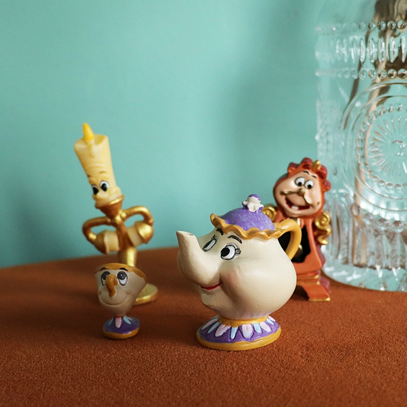 Set 4 Mô Hình Mô Phỏng Nhân Vật Trong Người Đẹp Và Quái Vật