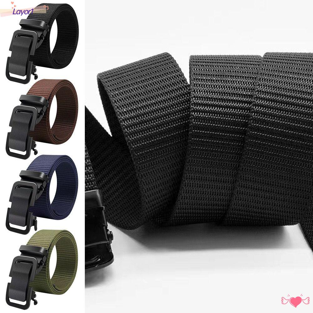 Dây Thắt Lưng Bện Nylon LAYOR1 Kiểu Dáng Đơn Giản Sang Trọng Cho Nam