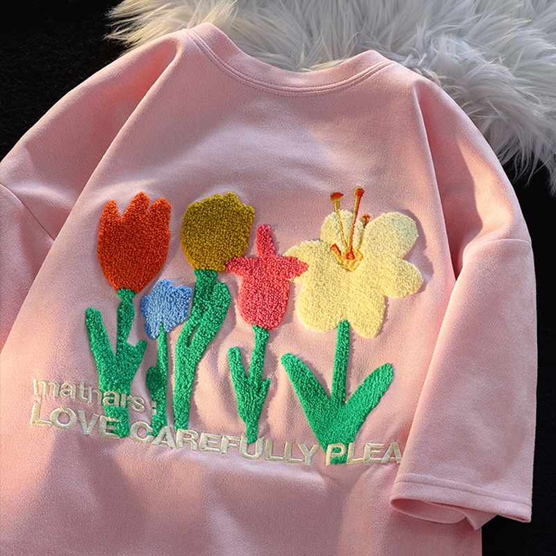 Áo Thun Tay Ngắn Chất Liệu 100% Cotton Cao Cấp Thời Trang Theo Phong Cách Hàn Quốc Cho Nữ