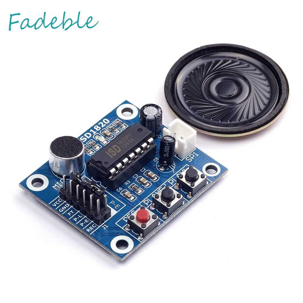 Mô Đun Ghi Âm Giọng Nói ISD1820 ISD1820 Kèm Mic Chuyên Dụng