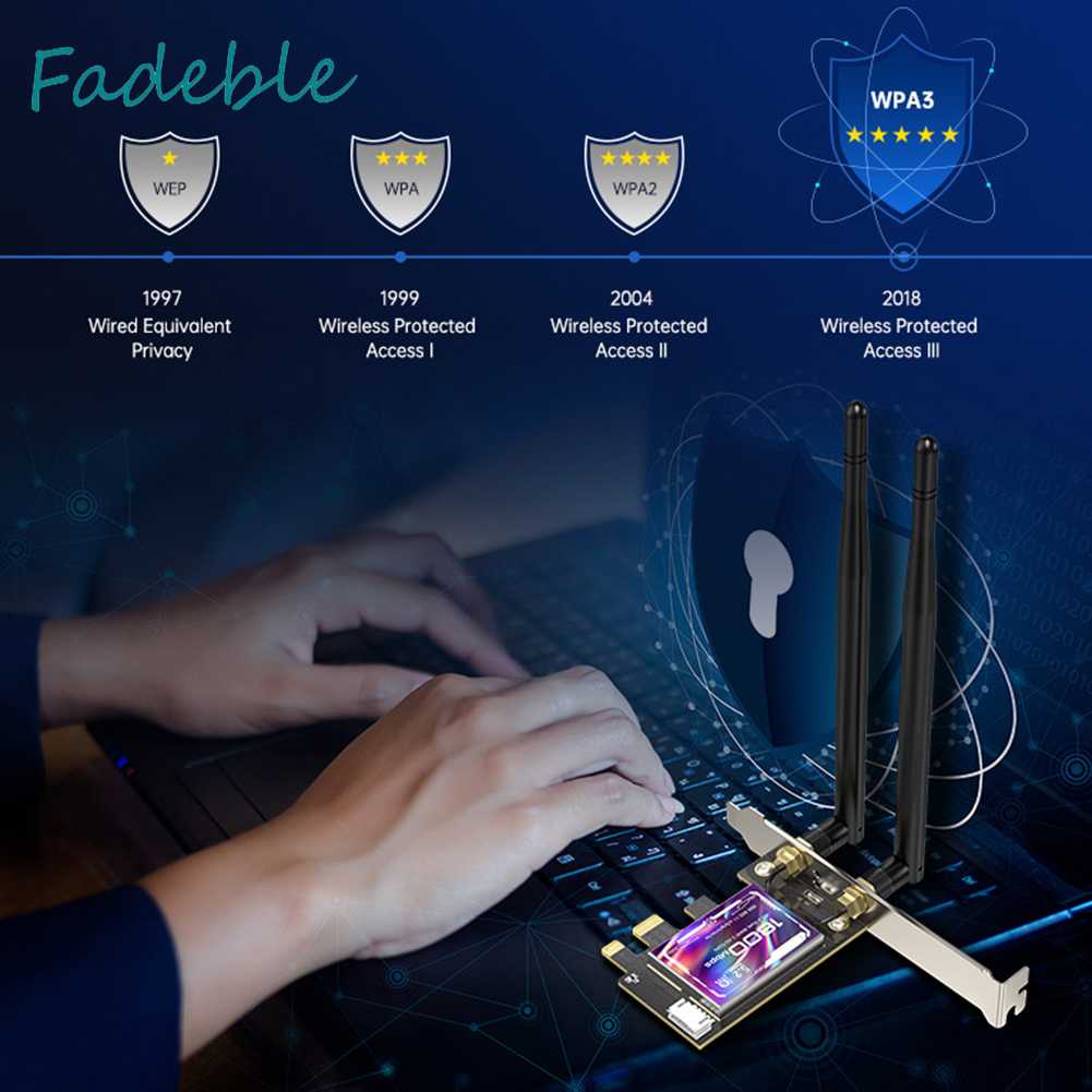 Bộ Chuyển Đổi WiFi 802.11N / G / B / A / AC / AX WIFI6 / Bluetooth 5.2 Cho Windows 10 / 11