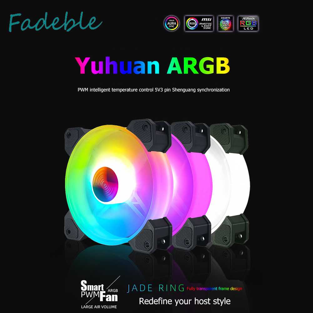 Quạt Tản Nhiệt CPU 5V 3Pin ARGB PWM 12cm Cho PC