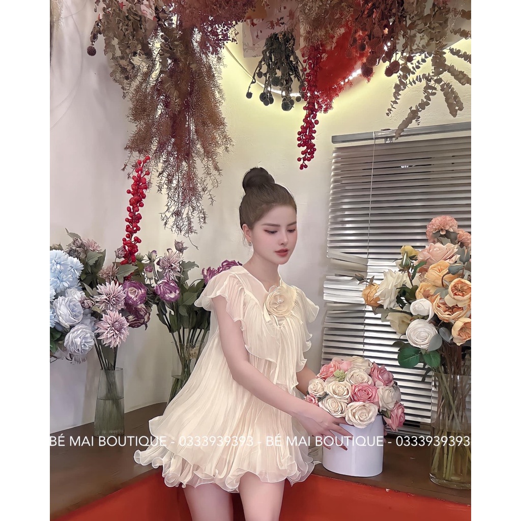 SET ĐI CHƠI, SET DẬP LI ÁO KIỂU HOA PHỐI CHÂN VÁY CỰC KUTE