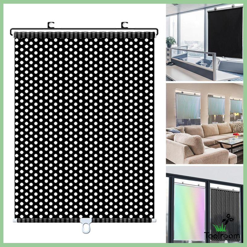 Rèm Cuộn Che Nắng Màu Đen Kích Thước 40x125cm Tiện Dụng Cho Nhà Hàng / Phòng Tắm